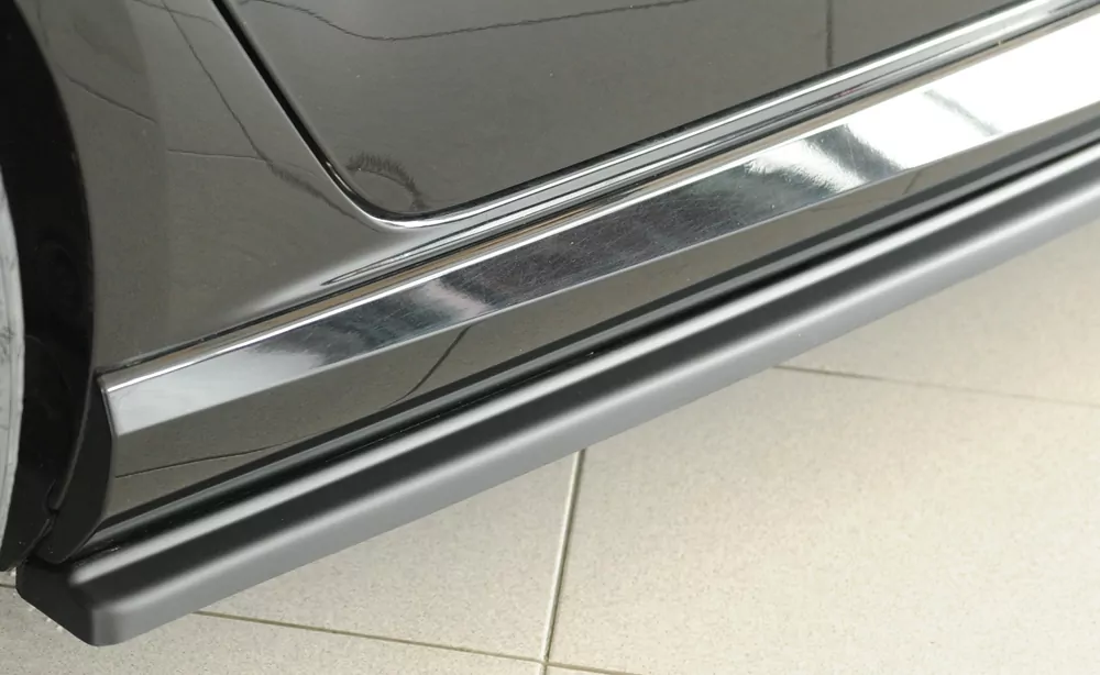 Rieger Seitenschweller rechts ansatz matt schwarz für Audi RS3 (8V) 5-tür. (Sportback 8VA / 8VF) 02.17- (ab Facelift)