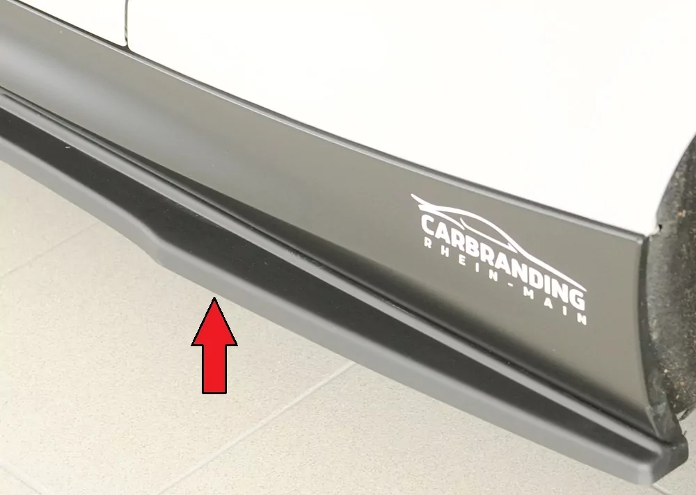 Rieger Seitenschweller links ansatz matt schwarz für BMW 2er F23  (1C) Cabrio 07.17- (ab Facelift) LCI