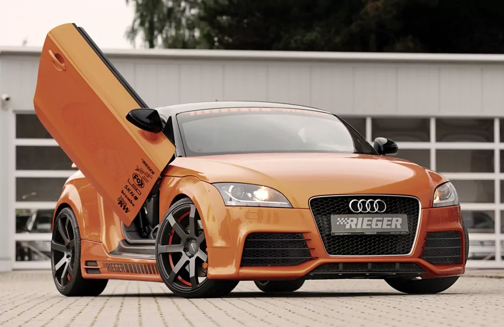 Rieger Spoilerstoßstange für Audi TT (8J) - Roadster 09.06- carbon optik