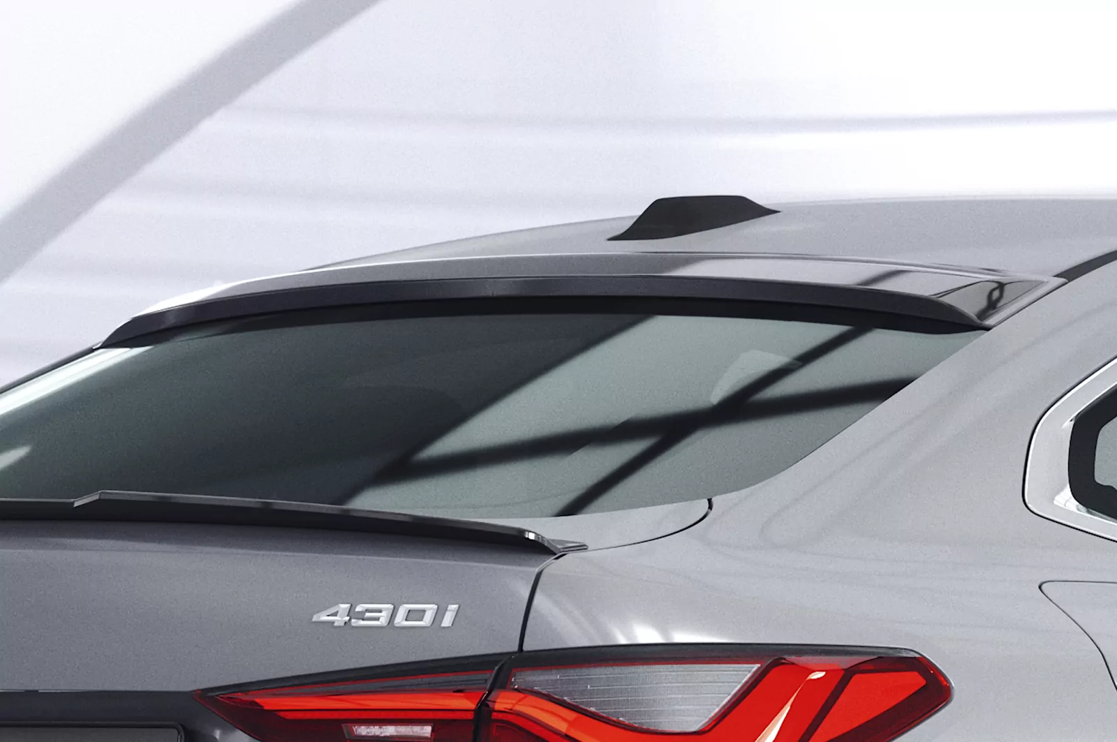 Heckscheibenblende für BMW 4er / i4 (G26) Gran Coupe HSB088 Schwarz Strukturiert