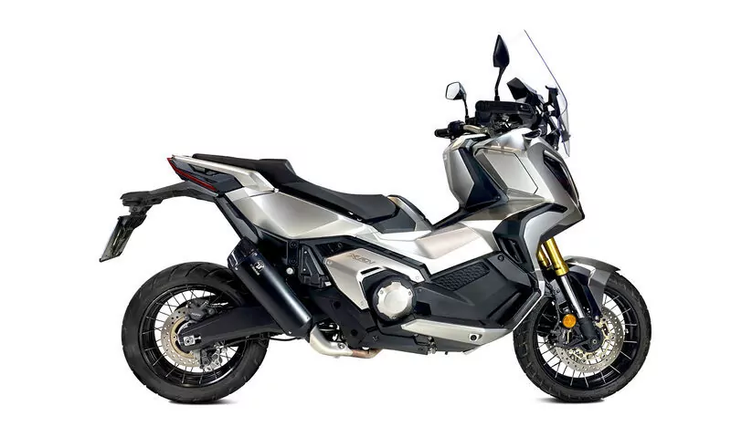 IXRACE Desert black Edelstahl-Endtopf für HONDA X-ADV 750, 17-20 (RC95), X-ADV 750, 21- (RH10) E-geprüft