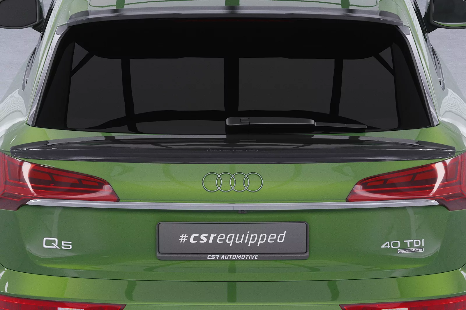 Heckflügel mit ABE für Audi Q5 (FY) HF973 Schwarz Strukturiert