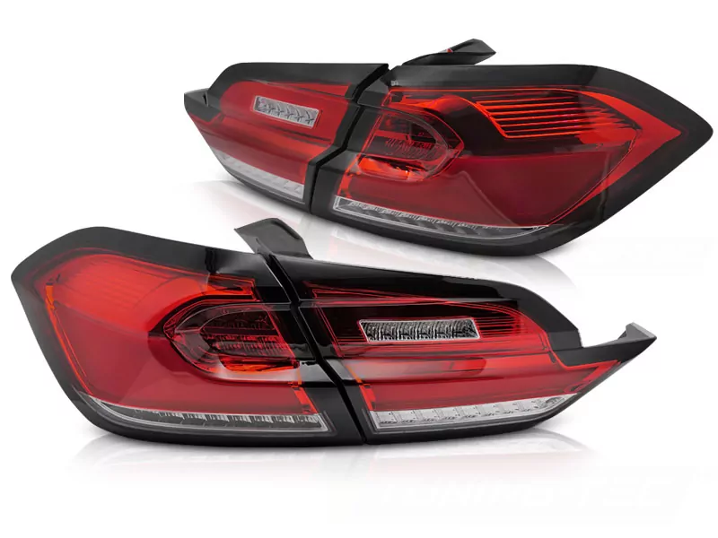 Led Tail Lights Red White Fits Ford Fiesta Mk8 17-21 Hatchback 