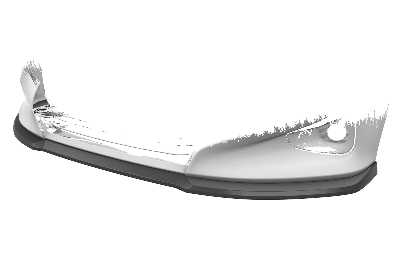 Cup-Spoilerlippe mit ABE für Toyota Yaris (XP21) CSL765 Schwarz Strukturiert