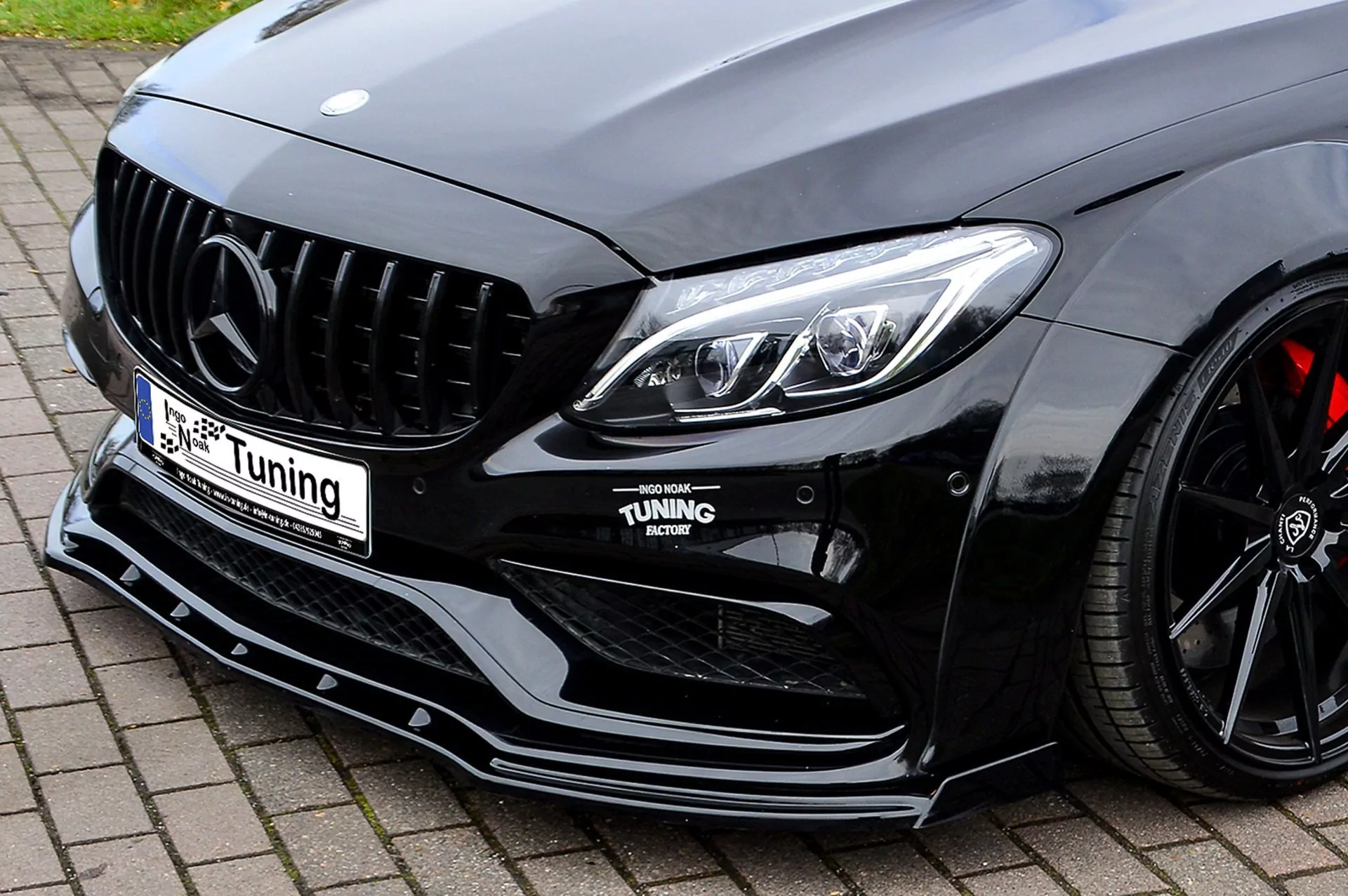 Cup Frontspoilerlippe mit Wing für Mercedes C-Klasse C63AMG W205/C205/A205/S205