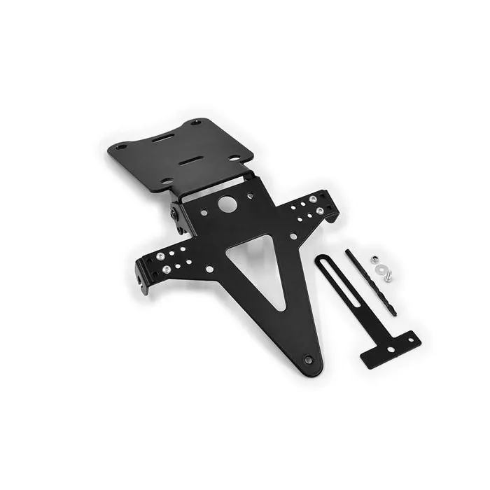Kennzeichenhalter Bmw R1200 S, Bj. 06-08, Schwarz, Verstellbar, Inkl. Reflektorhalter