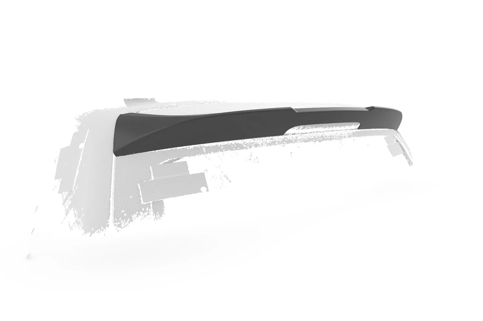 Heckflügel mit ABE für VW Sharan II / Seat Alhambra II HF024 Schwarz Strukturiert