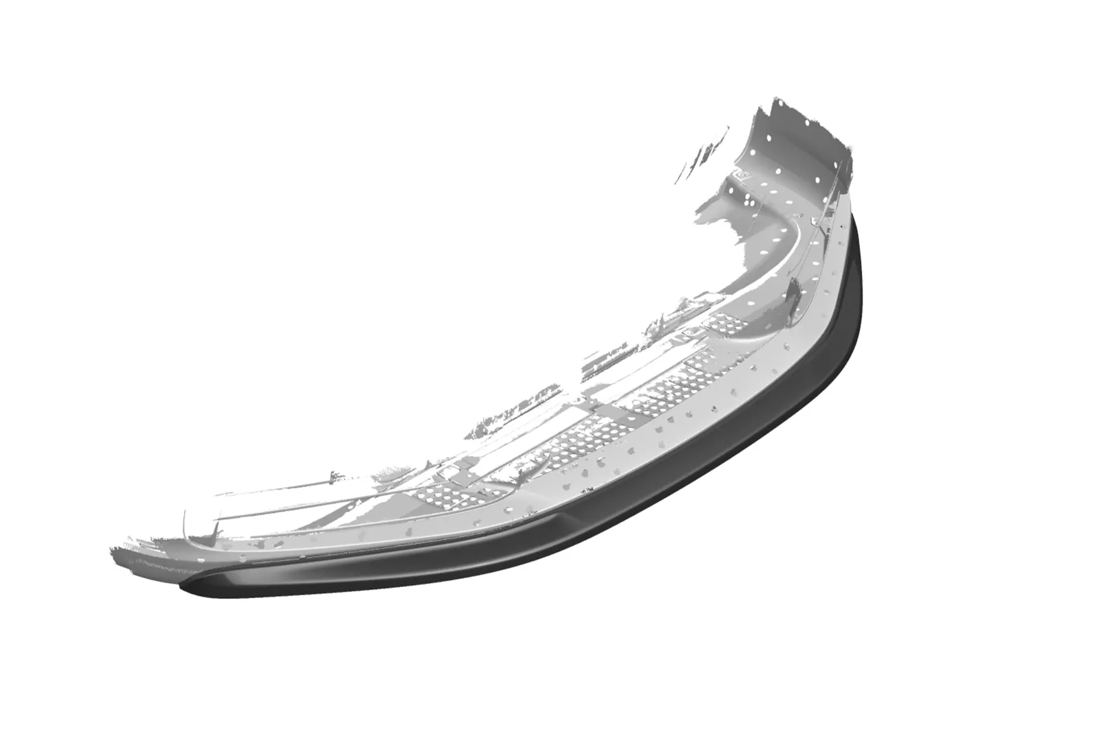 Cup-Spoilerlippe mit ABE für Porsche 911/992 CSL461 Strukturiert (schwarz matt)