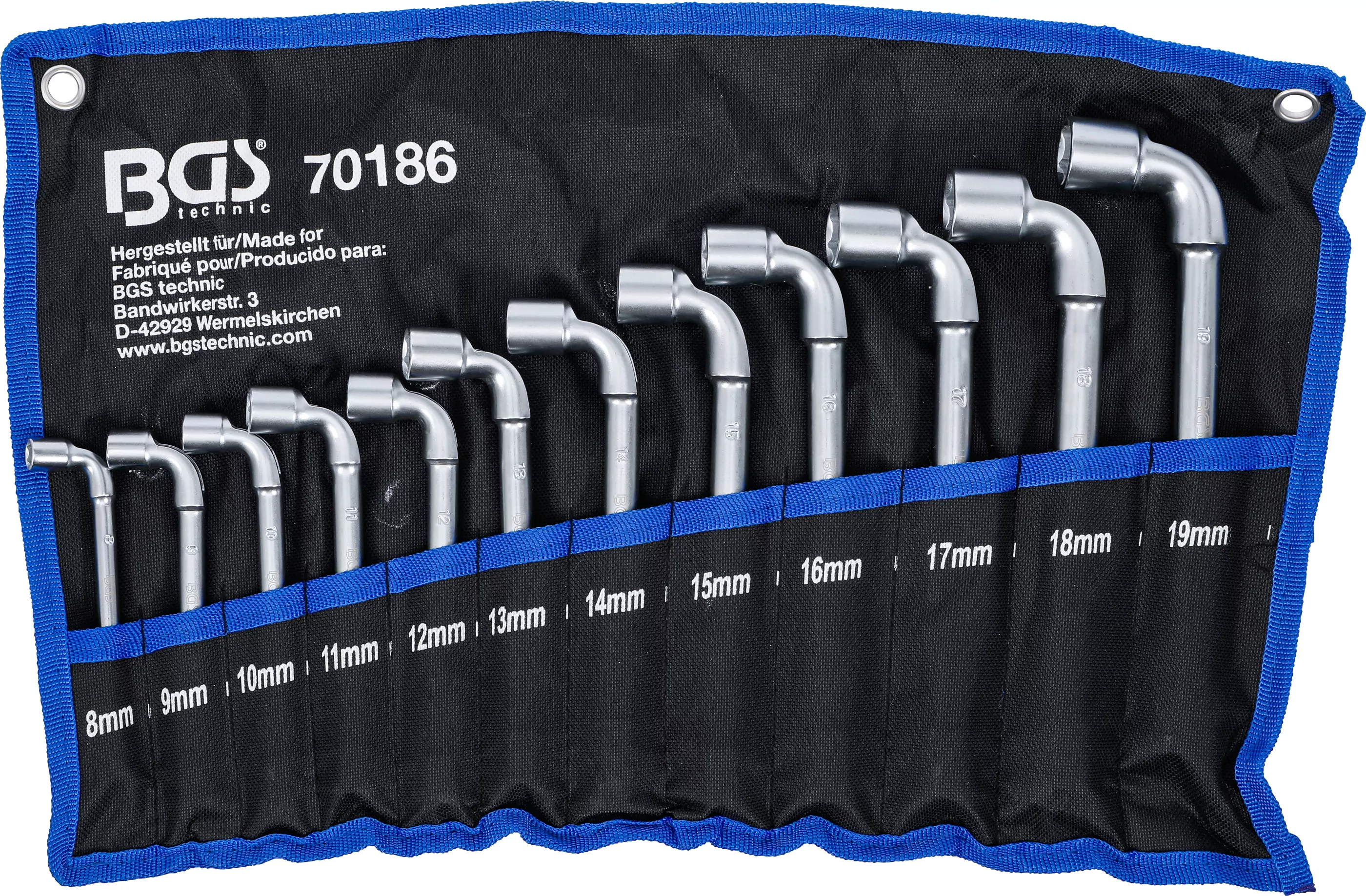 Pfeifenkopfschlüssel-Satz | SW 8 - 19 mm | 12-tlg.