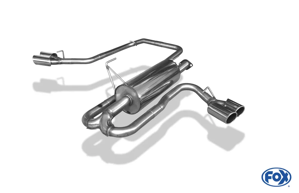 Nissan Navara D40 - 3,0l dCi  Endschalldämpfer Sidepipe, Ausgang rechts und links am Fahrzeug - 2x90 Typ 16 rechts/links
