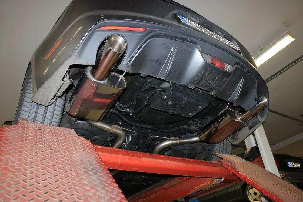 Ford Mustang Coupe & Cabrio - 4-Zylinder  Endschalldämpfer rechts/links - 1x100 Typ 25 rechts/links