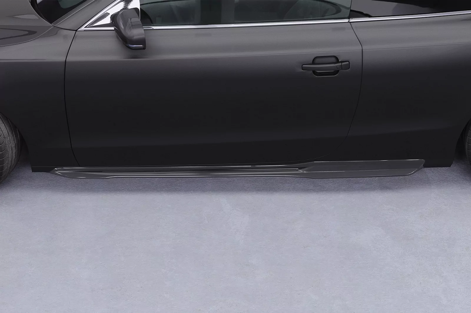 Seitenschweller für Audi A5 8T Coupe und Cabrio SS512 Schwarz Strukturiert