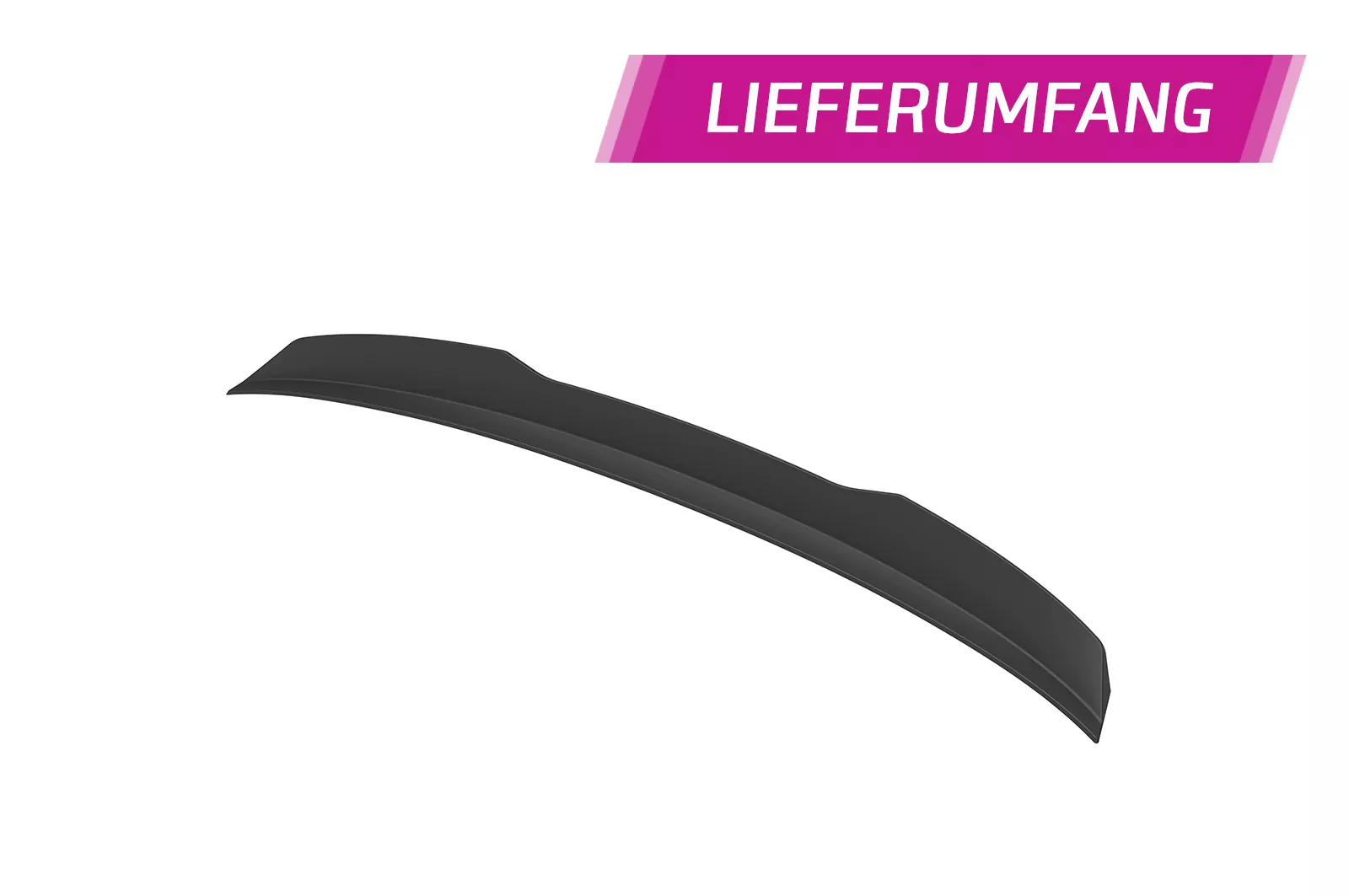 Heckflügel mit ABE für BMW 5er / i5 G60 HF155 Schwarz Strukturiert