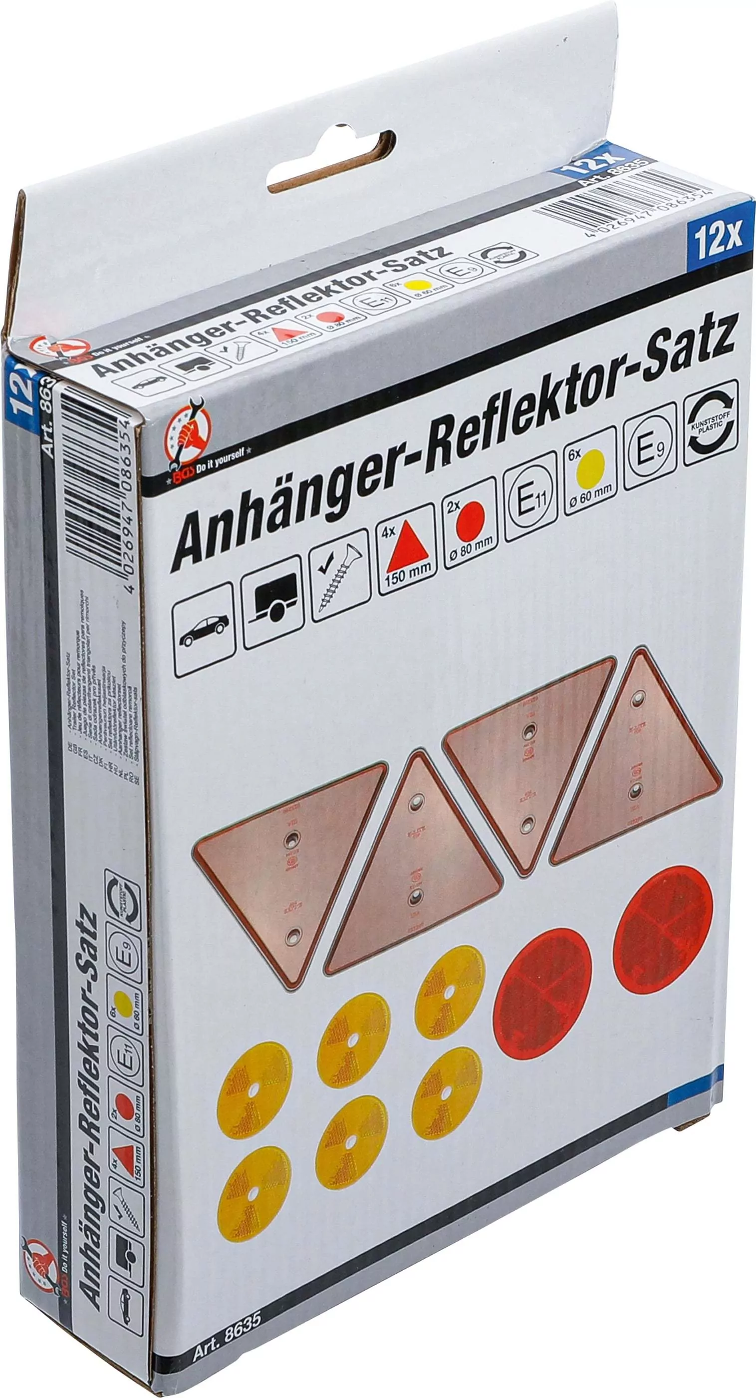 Anhänger-Reflektor-Satz | 12-tlg.