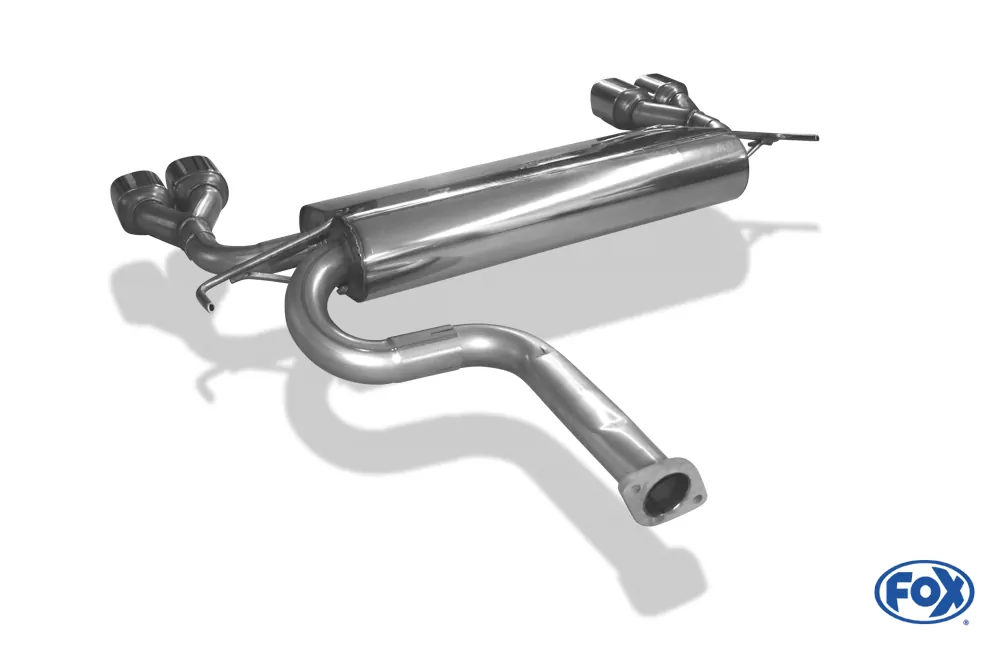 Hyundai Tucson Allrad 2,7l - JM  Endschalldämpfer quer Ausgang rechts/links - 2x88x79 Typ 70 rechts/links