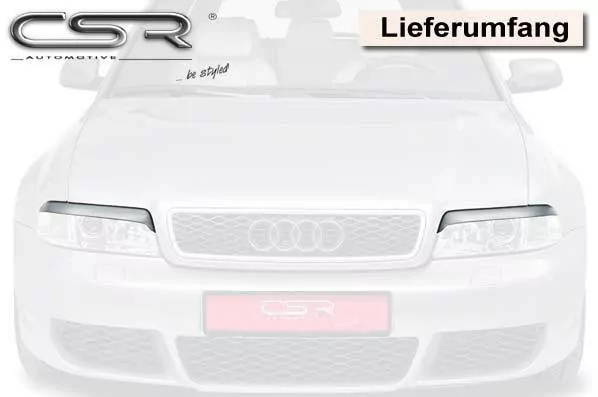 Scheinwerferblenden Carbon Look für Audi A4 B5 SB176-C Carbon Look Hochglanz