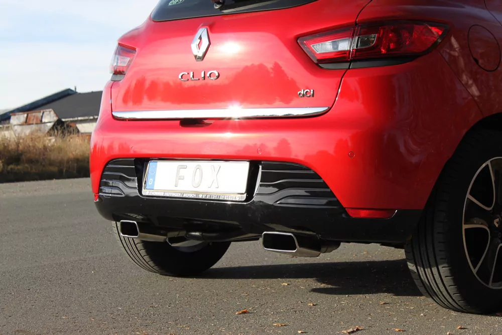 Renault Clio IV  Endschalldämpfer Ausgang rechts/links - 145x65 Typ 59 rechts/links