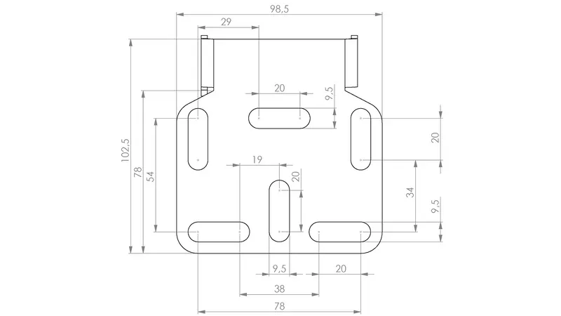 HIGHSIDER License Plate Holder Akron-RS Universal