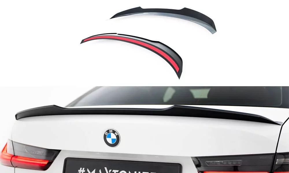 Spoiler CAP Für BMW M340i / 3 M-Paket / M3 Limousine G20 Schwarz Hochglanz