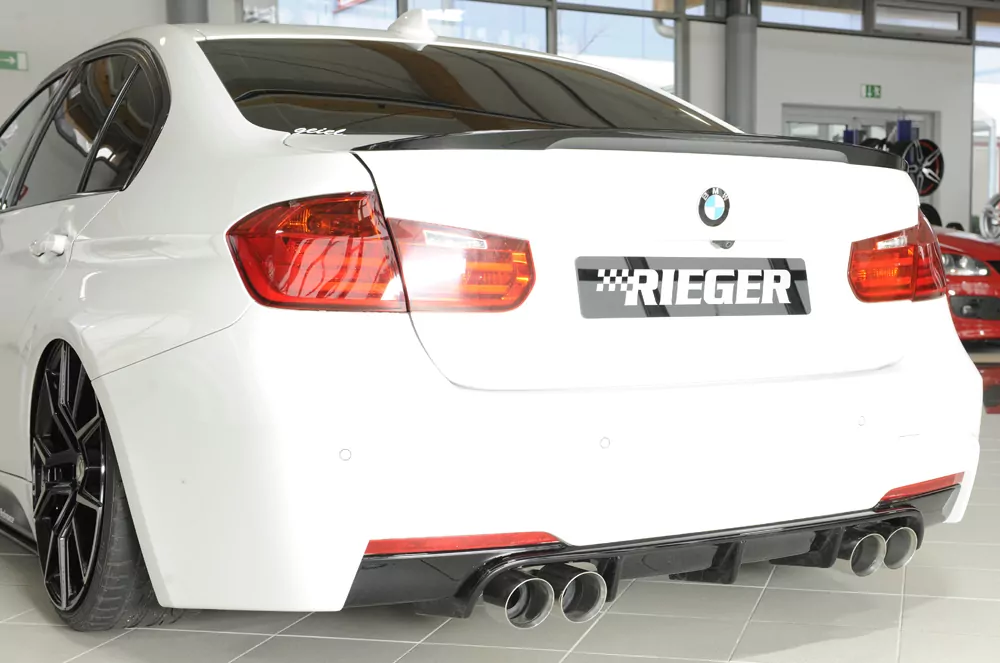 Rieger Heckeinsatz für BMW 3er F30  (3L) | Lim. 07.15- (ab Facelift) LCI nur für M-Paket-Heckschürze
