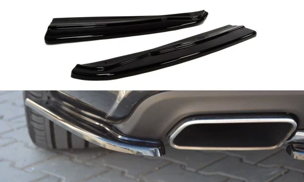 Heck Ansatz Flaps Diffusor Passend Für Diffusor Passend Für MERCEDES CLS C218 AMG LINE Schwarz Hochglanz Schwarz Hochglanz