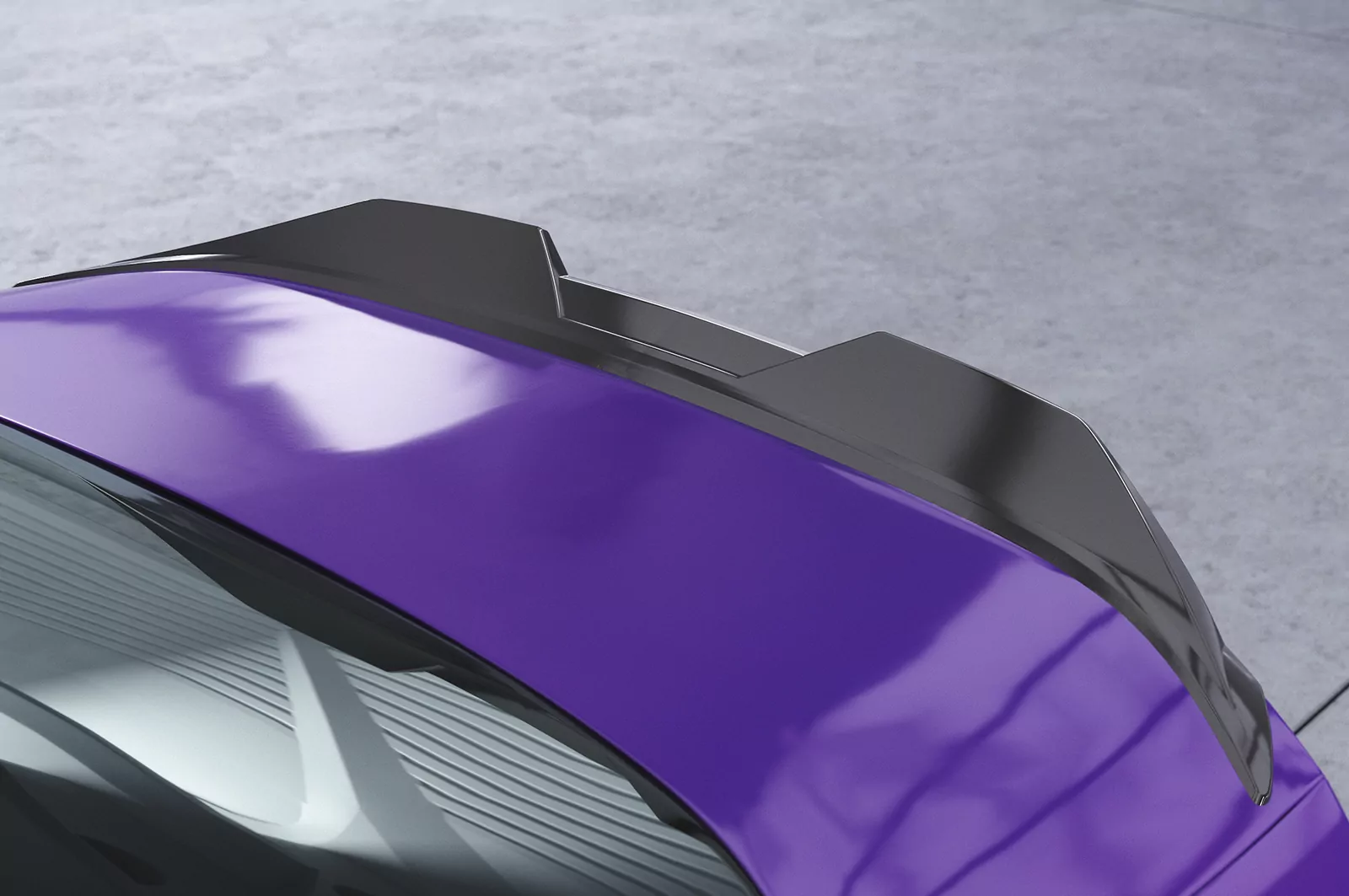 Heckflügel mit ABE für BMW 2er G42 HF970 Schwarz Strukturiert