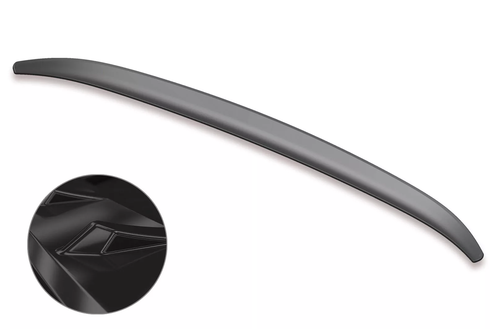 Heckflügel mit ABE für VW T-Roc (Typ A1) Cabrio Glossy (schwarz hochglanz)