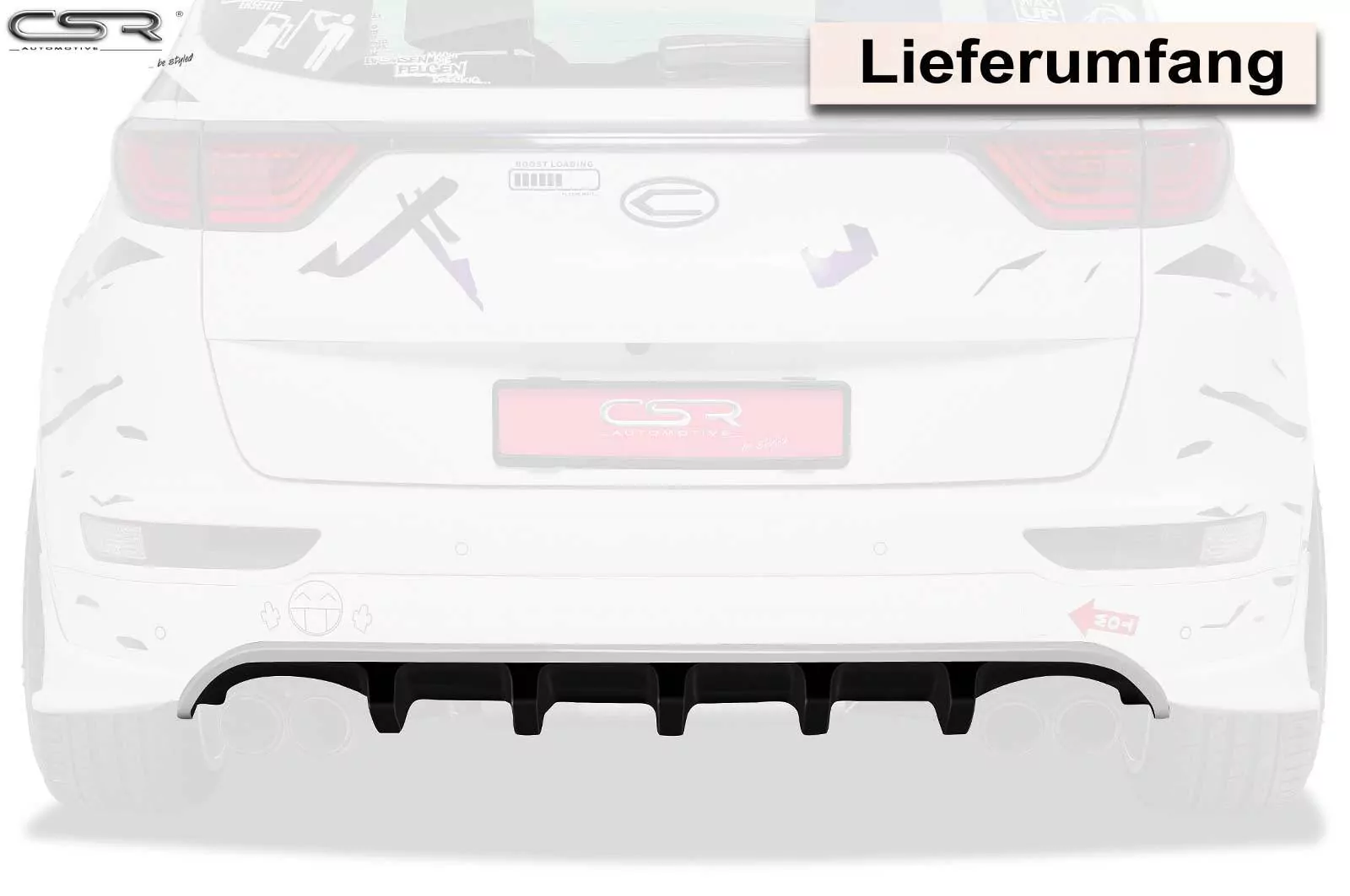 Heckansatz für Kia Sportage QL HA192