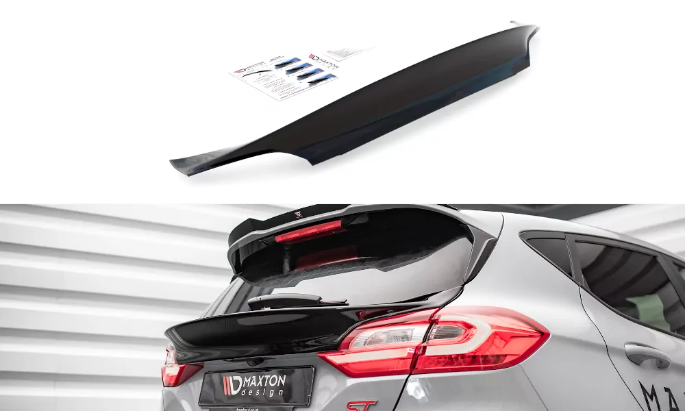 Heckscheiben Spoiler Für Ford Fiesta Standard/ ST-Line/ ST Schwarz Hochglanz