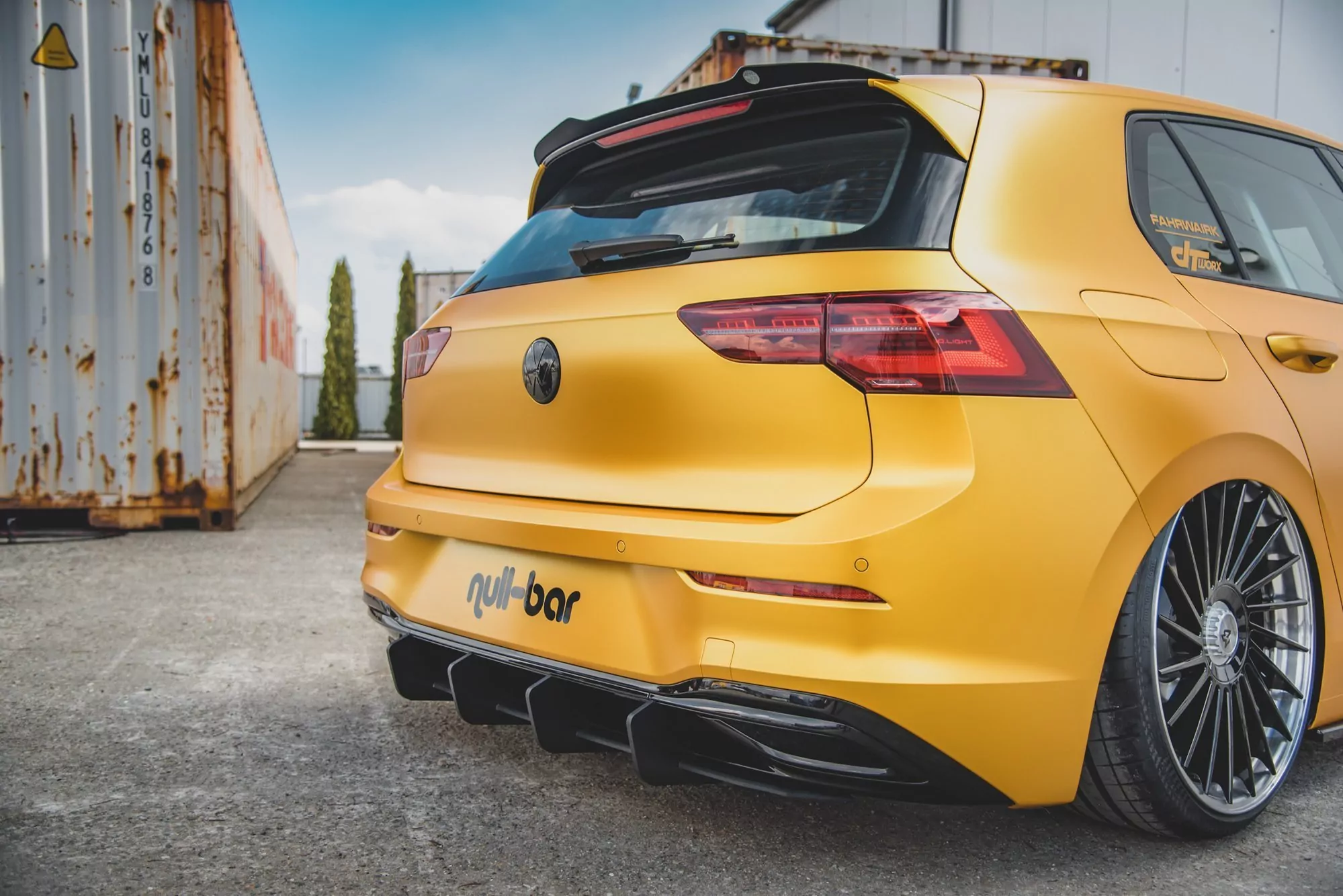 Robuster Heck Ansatz Flaps Diffusor Passend Für Diffusor V.2 Passend Für VW Golf 8