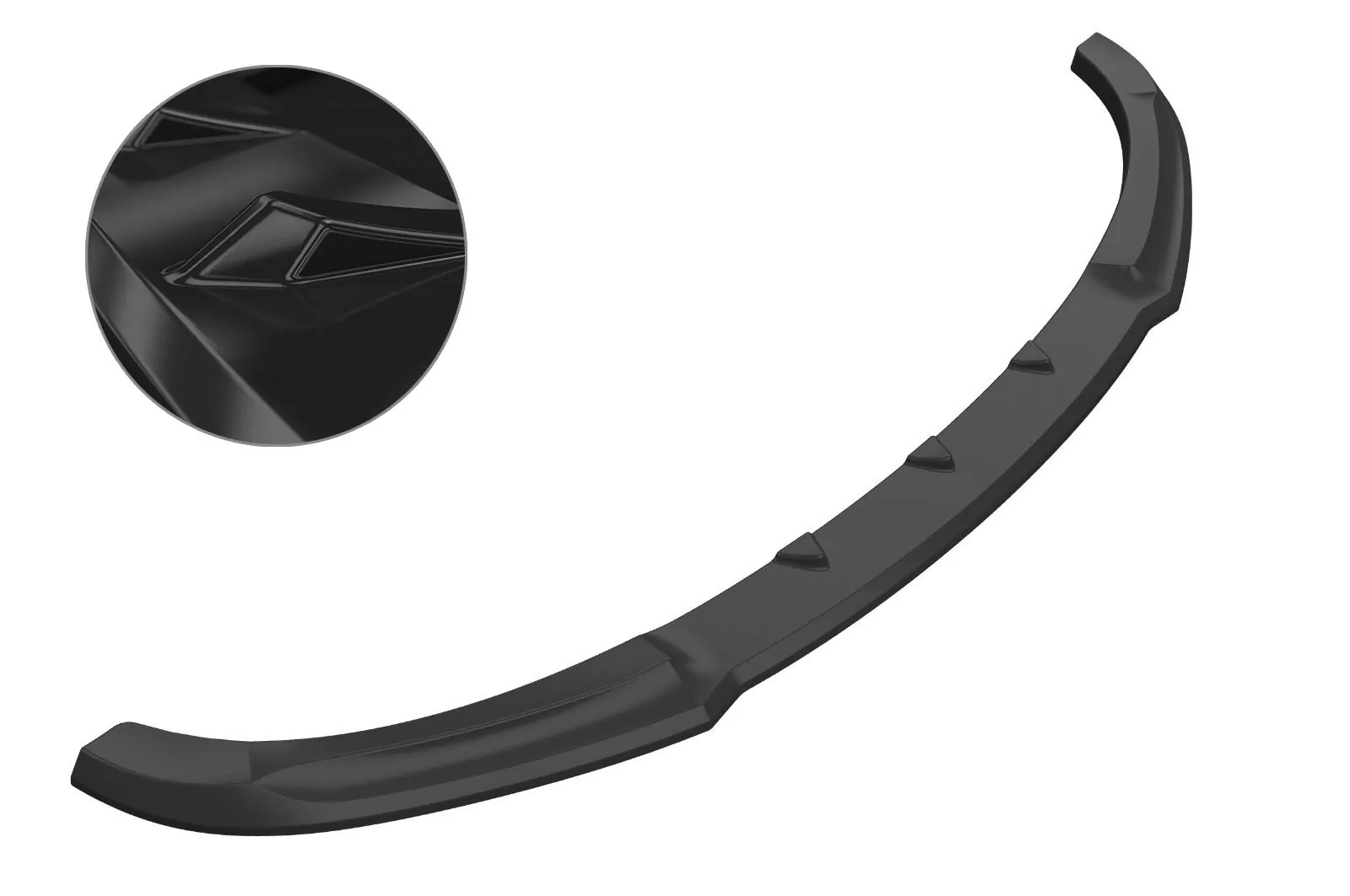 Cup-Spoilerlippe mit ABE für BMW 1er F20/F21 LCI Glossy (schwarz hochglanz)