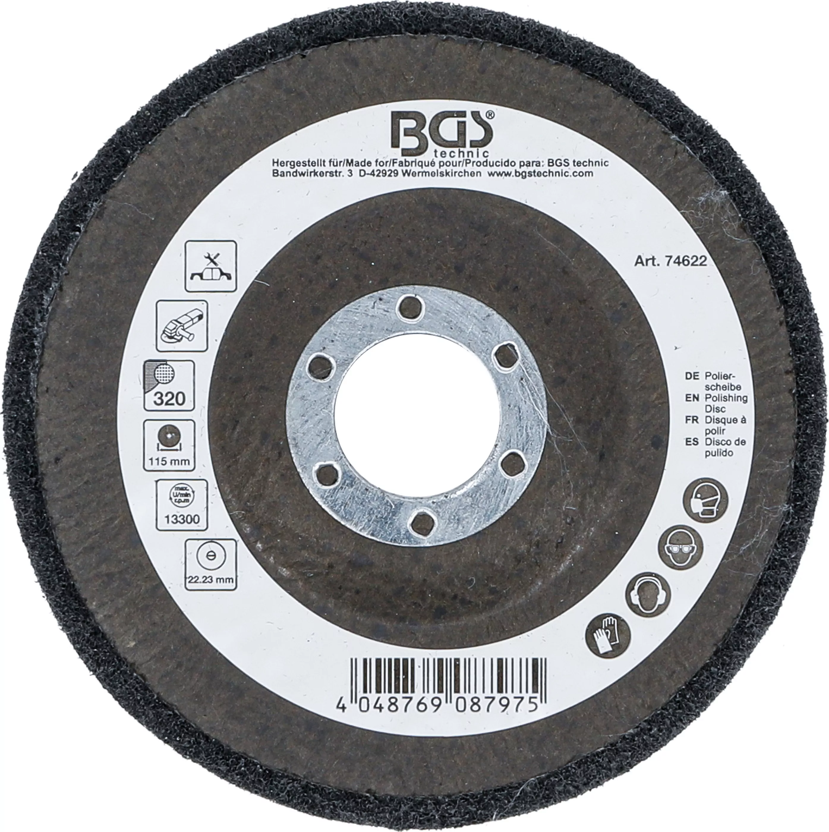 Polierscheibe | Siliziumkarbid | Ø 115 mm | Körnung 320