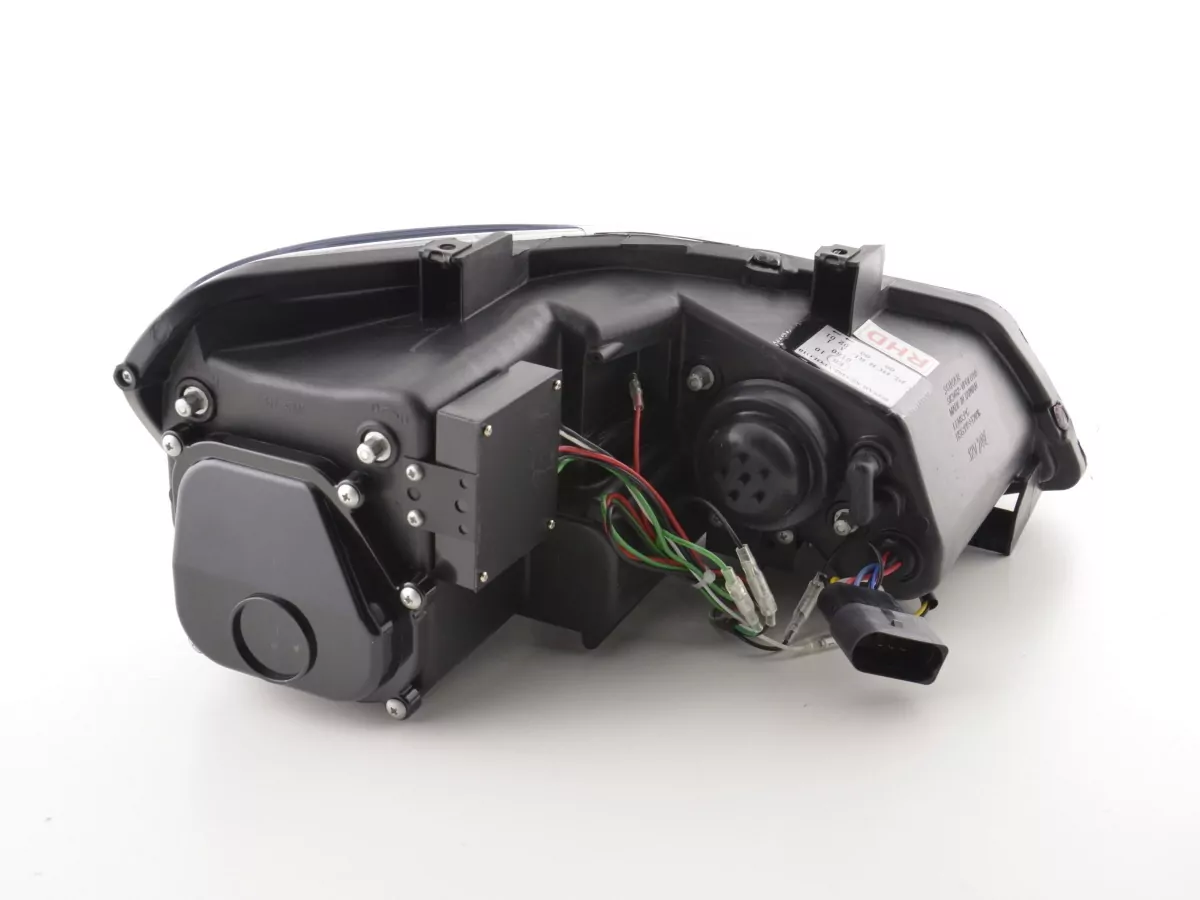 Scheinwerfer Set Daylight LED Tagfahrlicht VW Polo 6R Bj. 09- schwarz für Rechtslenker