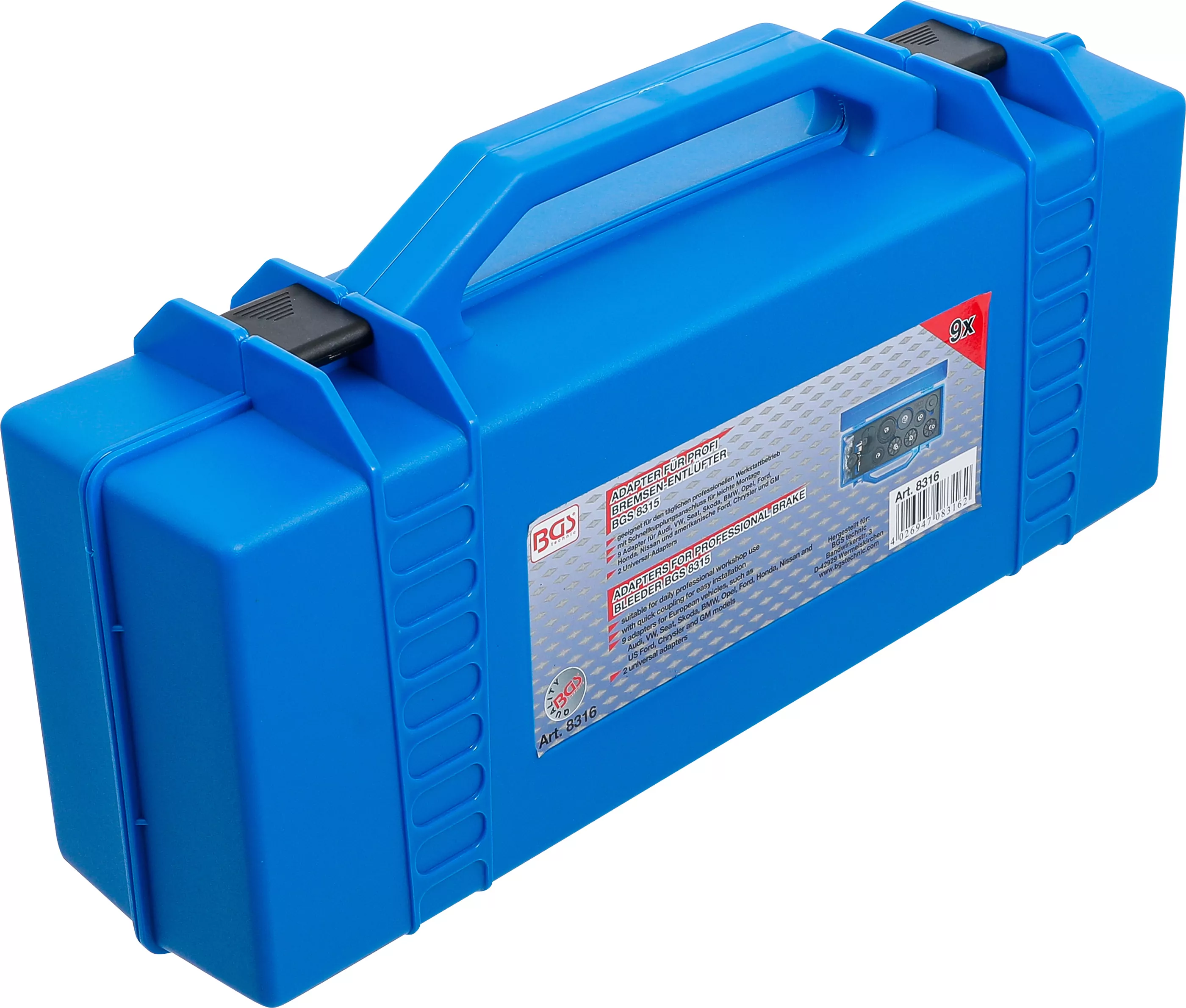 Adapter-Satz für Art. 8315 | für Audi, BMW, Ford, Honda, Nissan, Opel, VW