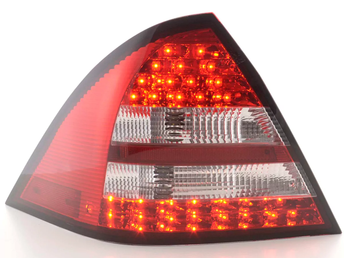 LED Rückleuchten Set Mercedes C-Klasse W203 Limo Bj. 01-04 rot/klar