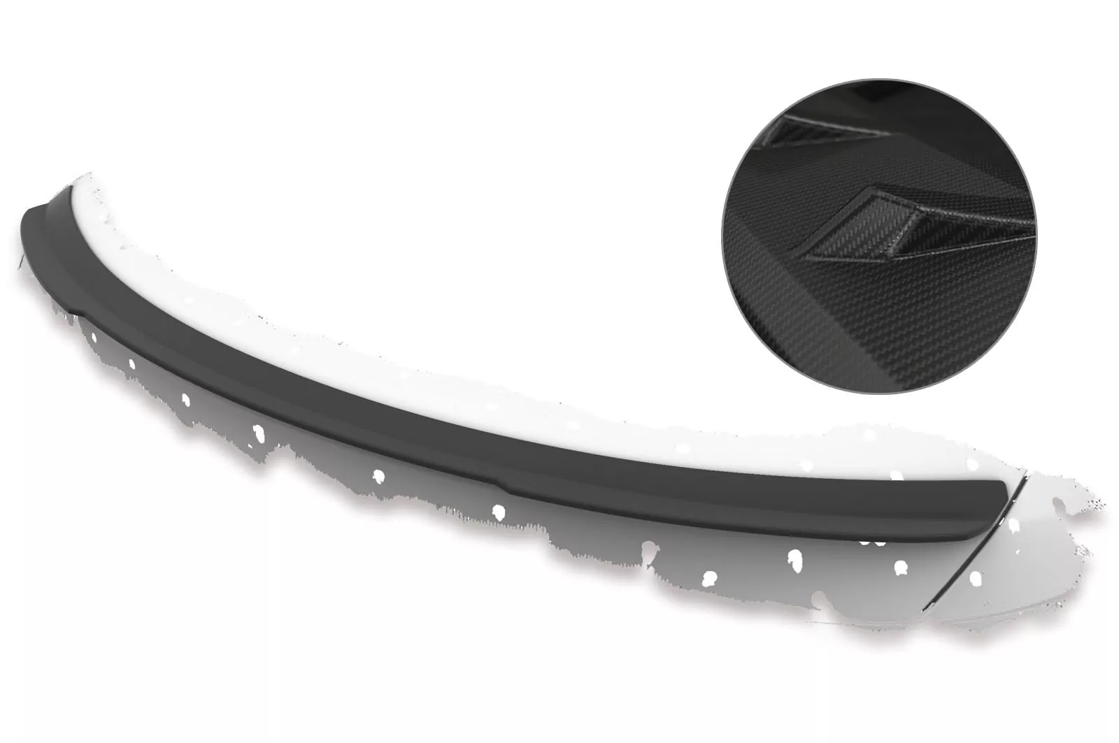 Heckflügel mit ABE für Mercedes Benz C-Klasse A205 Cabrio HF707-M Carbon Look (matt)