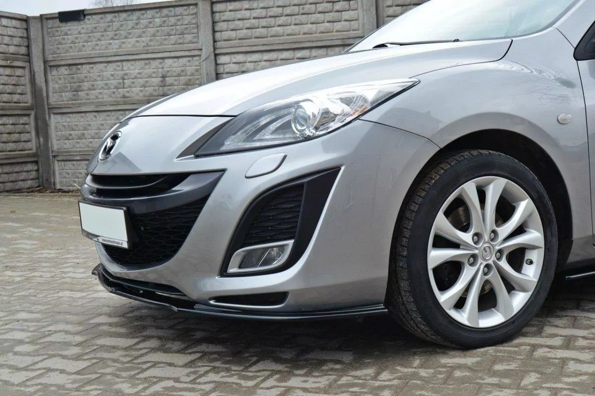 Front Ansatz Passend Für Passend Für MAZDA 3 MK2 SPORT (vor FL) Schwarz Hochglanz Schwarz Hochglanz