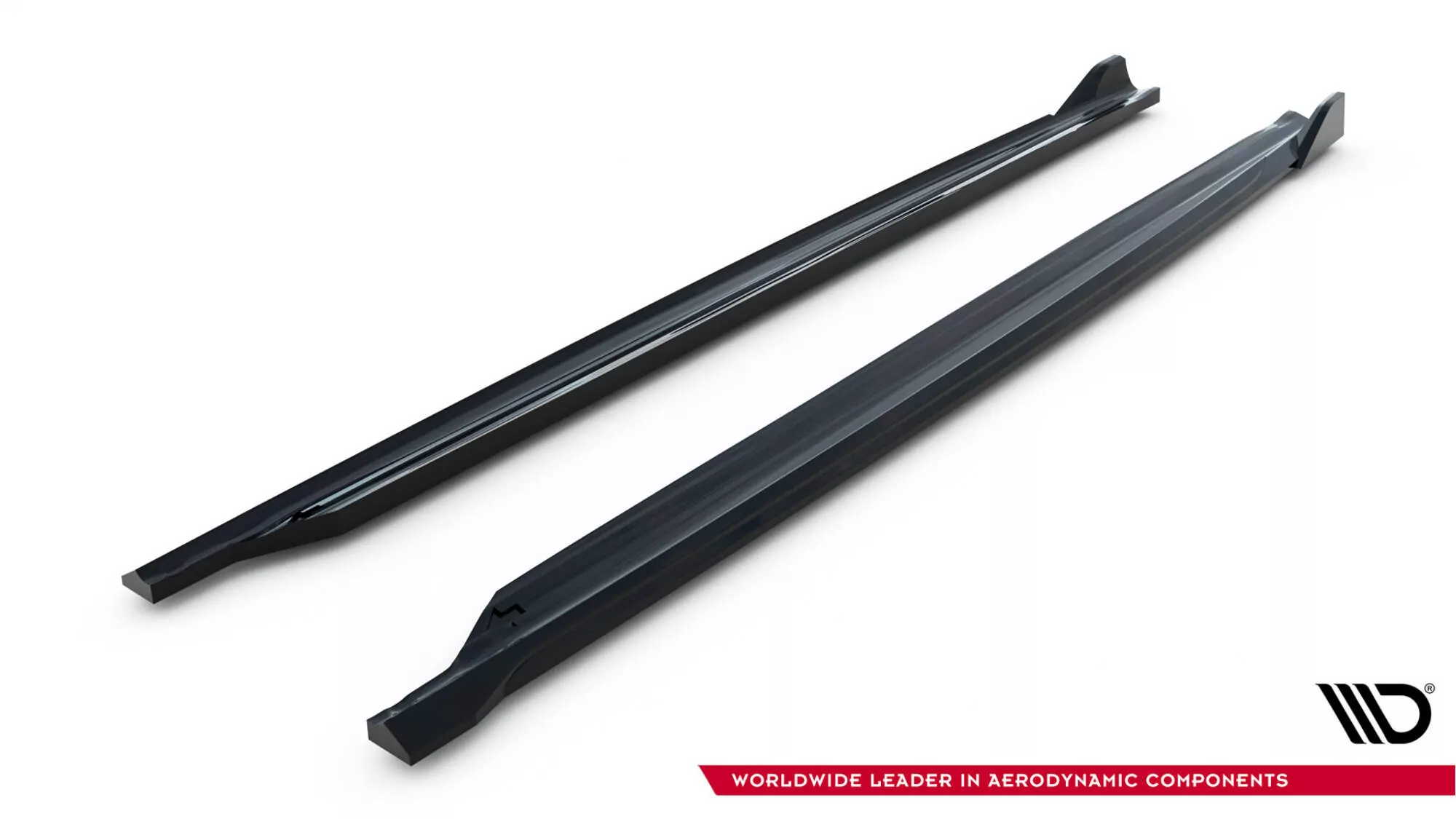 Seitenschweller Ansatz Für V.2 Für Skoda Octavia RS Liftback / Combi Mk4 / Mk4 Facelift Schwarz Hochglanz