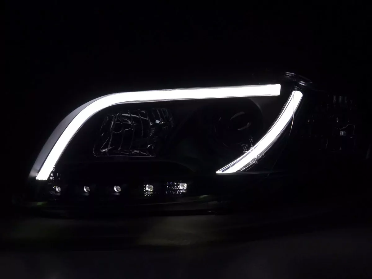 Scheinwerfer Set Daylight LED TFL-Optik Audi A4 Typ 8E Bj. 04-08 schwarz