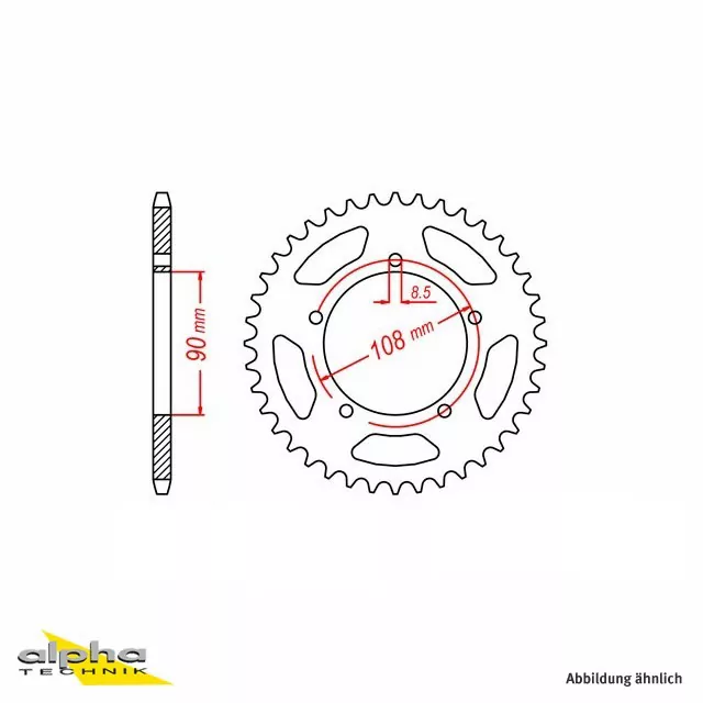 EK-Chain Kettensatz 530DEX für Ducati 750GT / S / SS