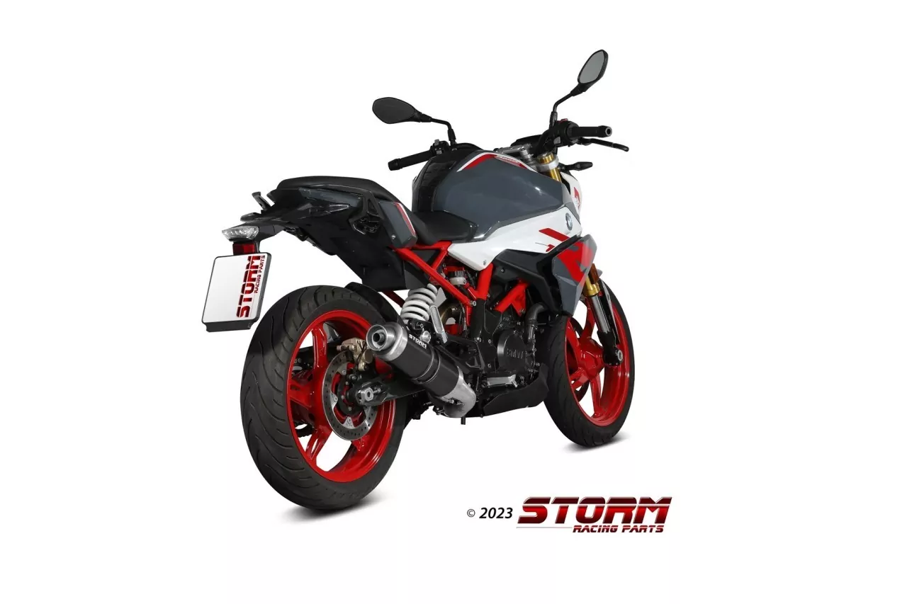 Storm By MIVV GP Edelstahl Schwarz BMW G 310 R 18-23