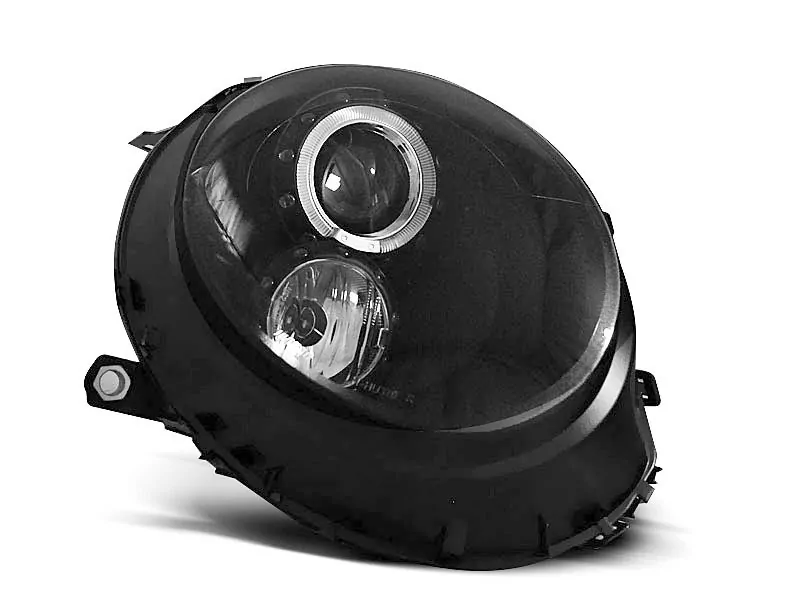 HEADLIGHTS ANGEL EYES BLACK fits BMW MINI (COOPER) 06-14  