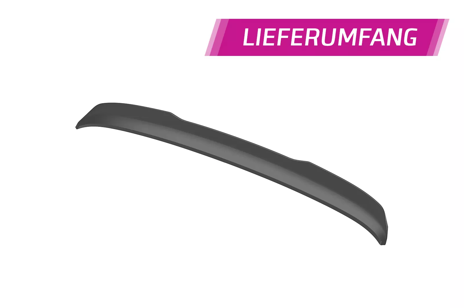 Heckflügel mit ABE für Opel Corsa F HF134 Schwarz Strukturiert