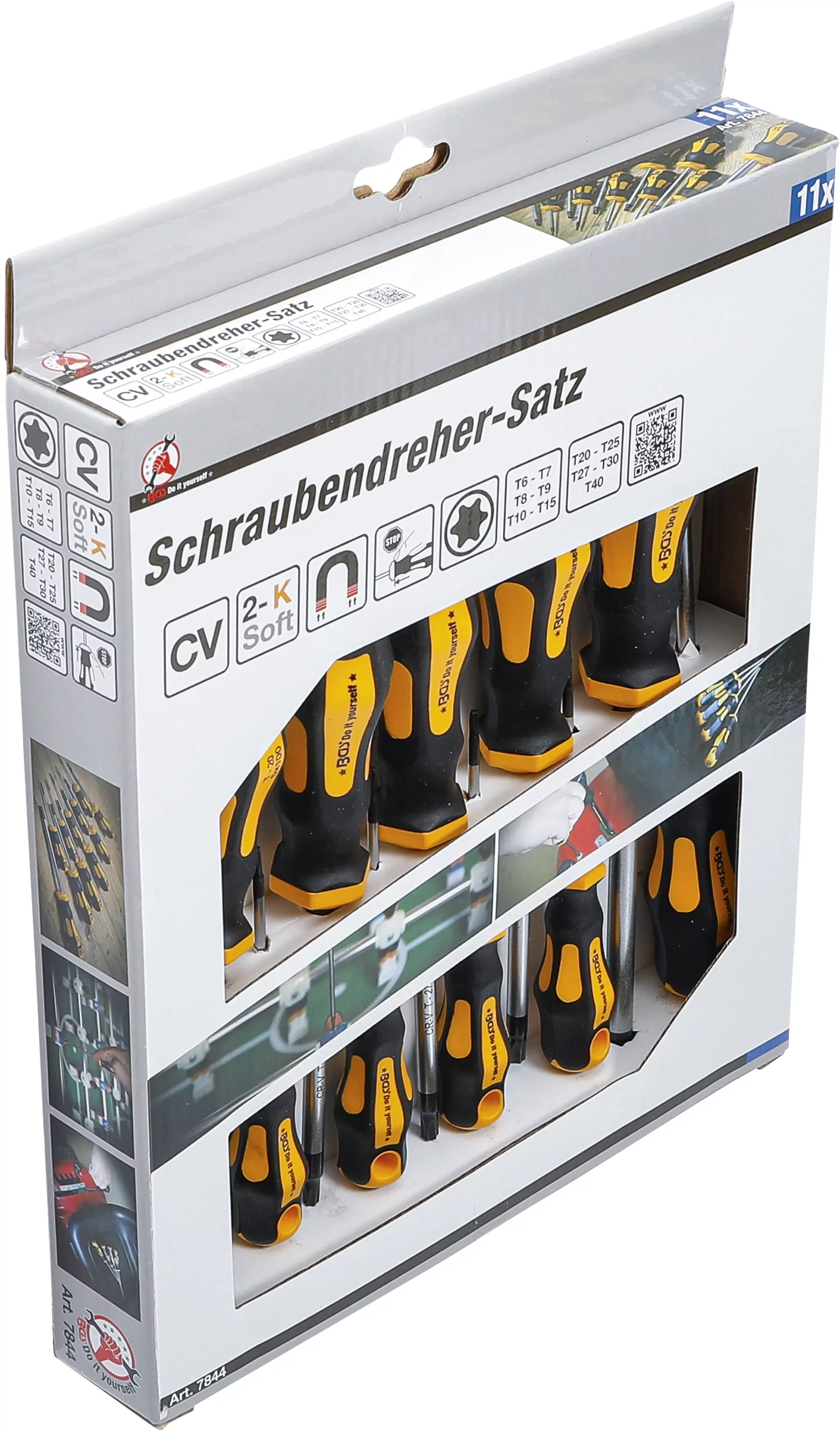 Schraubendreher-Satz | T-Profil (für Torx) T6 - T40 | 11-tlg.