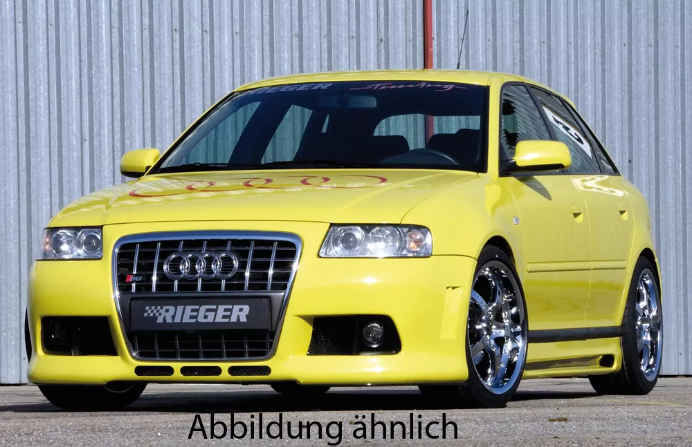 Rieger Spoilerstoßstange R-Frame für Audi A3 (8L) | 5-tür. 09.96-02.03 -> für original Audi-Grill