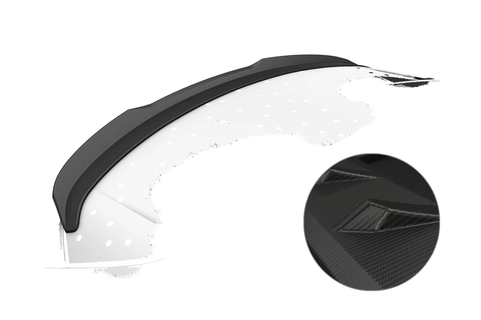 Heckflügel mit ABE für Mercedes Benz CLA X118 Shooting Brake HF773-M Carbon Look (matt)