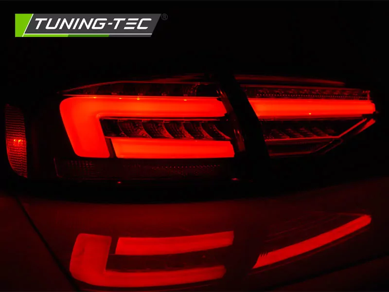 Led Bar Tail Lights Red Whie Seq Fits Audi A4 B8 12-15 Sedan Oem Bulb