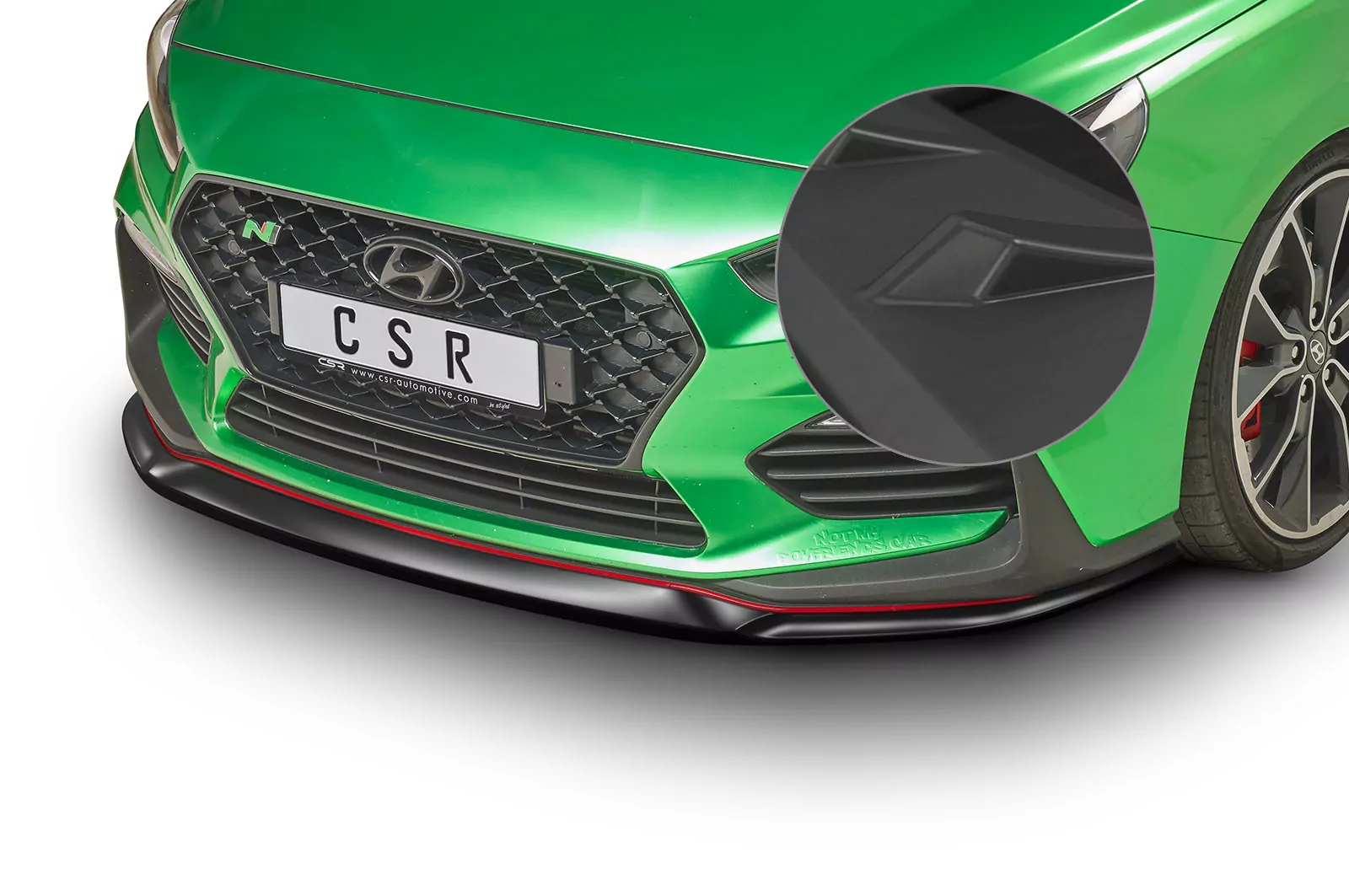 Cup-Spoilerlippe mit ABE für Hyundai I30 N (PD) Lackierfreundlich (schwarz matt)