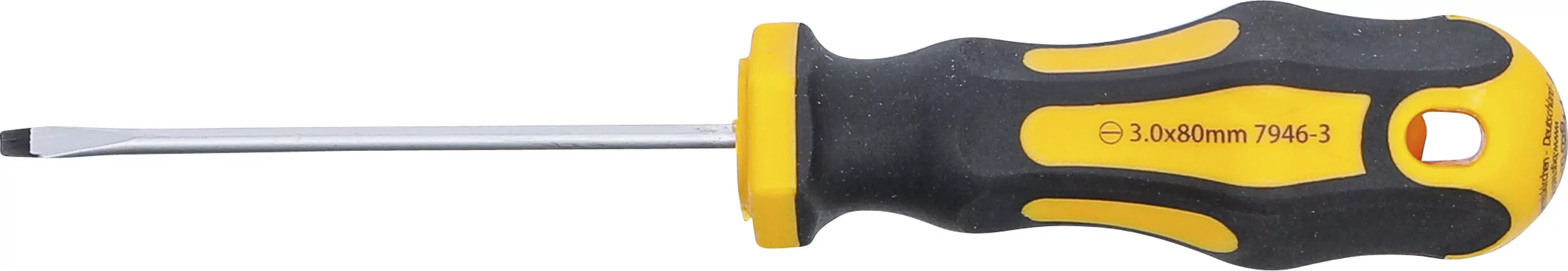Schraubendreher | Schlitz 3 mm | Klingenlänge 80 mm