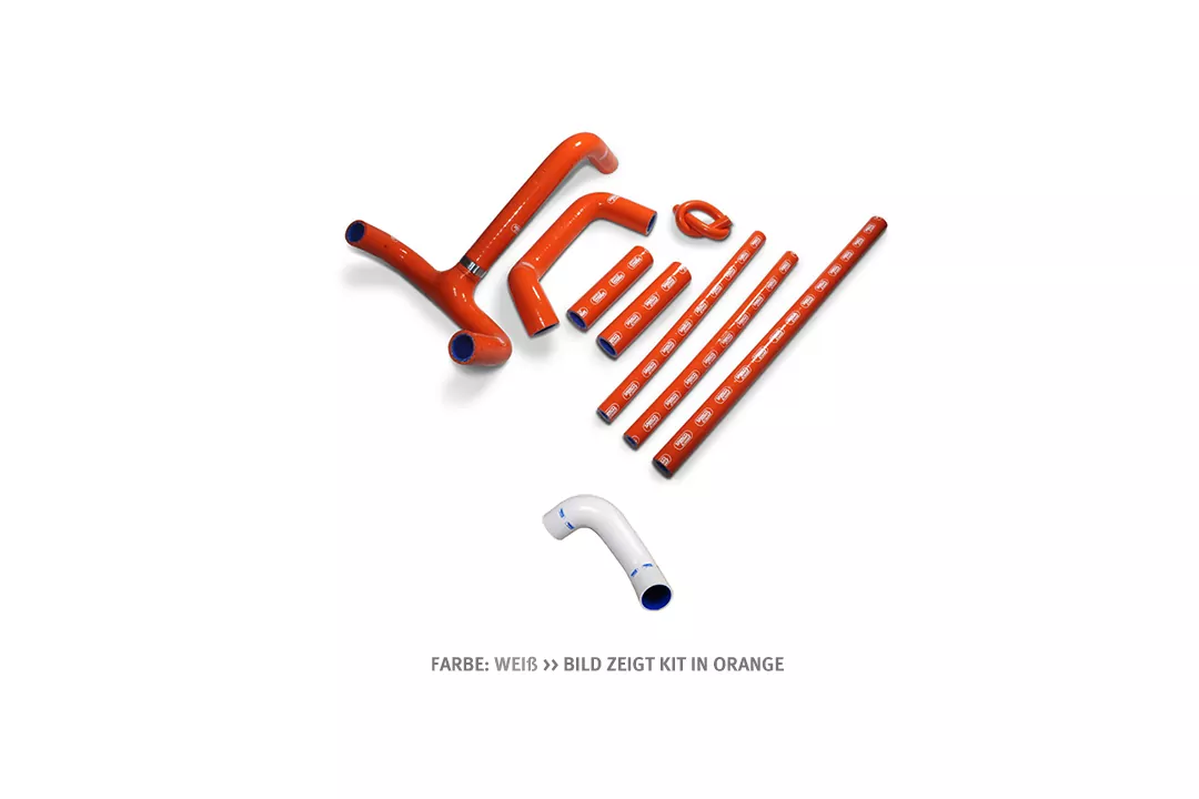 SAMCO SPORT Siliconschlauch Kit weiß für KTM 625 SMC 640 LC4 Supermoto 640 Enduro 660 LC4 1994-2013